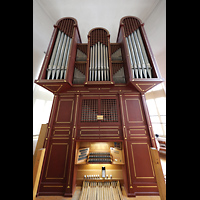 Regensburg, Neupfarrkirche, Orgel mit Spieltisch