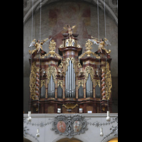 Regensburg, Niedermnster, Orgel im Brandenstein-Prospekt von 1757