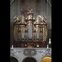 Regensburg, Niedermnster, Orgel im Brandenstein-Prospekt von 1757
