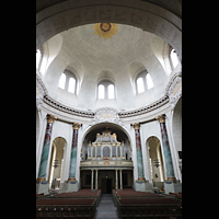 Stockholm, Hedvig Eleonora kyrka, Innenraum in Richtung Orgel