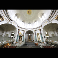 Stockholm, Hedvig Eleonora kyrka, Blick vom Spieltisch in die Kirche