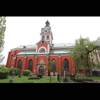 Stockholm, S:t Jakobs kyrka, Ostseite mit Friedhof / Kirchhof