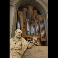 Kln (Cologne), Basilika St. Aposteln, Petrusstatue und Hauptorgel