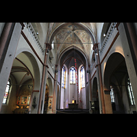 Kln (Cologne), St. Maria in Lyskirchen, Innenraum in Richtung Chor