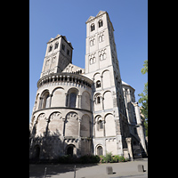 Kln (Cologne), Basilika St. Gereon, Doppelturmfassade und Ostchor