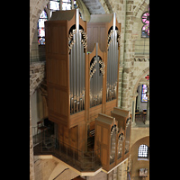 Kln (Cologne), Basilika St. Gereon, Blick vom oberen seitlichen Umgang des Dekagons zur Orgel