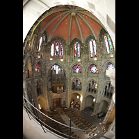 Kln (Cologne), Basilika St. Gereon, Blick vom oberen seitlichen Umgang des Dekagons in die Basilika