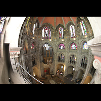Kln (Cologne), Basilika St. Gereon, Blick vom oberen seitlichen Umgang des Dekagons in die Basilika