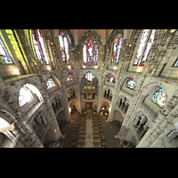 Kln (Cologne), Basilika St. Gereon, Blick vom oberen seitlichen Umgang des Dekagons in die Basilika