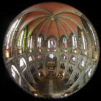 Kln (Cologne), Basilika St. Gereon, Gesamter Innenraum des Dekagons mit Orgel