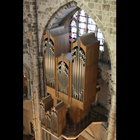 Kln (Cologne), Basilika St. Gereon, Blick vom oberen seitlichen Umgang des Dekagons auf die Orgel