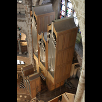 Kln (Cologne), Basilika St. Gereon, Blick vom oberen seitlichen Umgang des Dekagons auf die Orgel