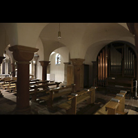 Kln (Cologne), Basilika St. Gereon, Seitlicher Blick in die Krypta mit Kryptaorgel