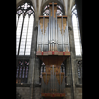 Kln (Cologne), Dom St. Peter und Maria, Blick vom sdlichen Triforium auf die Langhausorgel