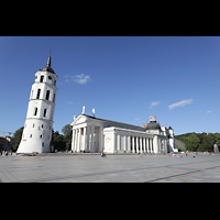 Vilnius, Arkikatedra (Kathedrale), Ansicht von Sdwesten vom Kathedralsplatz