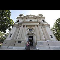 Vilnius, v. apatalu Petro ir Povilo banycia (St. Peter und Paul), Fassade perspektivisch