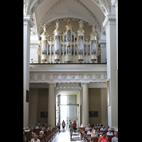 Vilnius, Arkikatedra (Kathedrale), Hauptschiff in Richtung Orgel