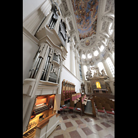 Passau, Dom St. Stephan, Chororgel mit Blick in den Chor zum Hochaltar