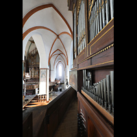 Lbeck, St. Jakobi, Blick von der kleinen Orgel zur groen Orgel