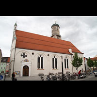 Weilheim i.OB., Stadtpfarrkirche Mari Himmelfahrt, Auenansicht, Seitenschiff