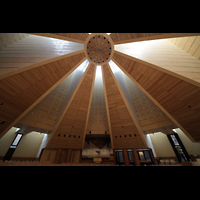 Torino (Turin), Chiesa del Santo Volto (Concattedrale), Innenraum / Hauptschiff in Richtung Orgel