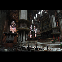 Milano (Mailand), Duomo di Santa Maria Nascente, Vierungsraum mit Chororgel