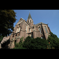 Dortmund, Stiftskirche St. Clara, Querhaus, Chor und Turm von auen