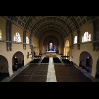 Saarbrcken, St. Michael, Innenraum von der Orgelempore aus