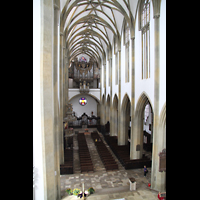 Augsburg, St. Ulrich und Afra, Blick vom Baugerst im Chor zur Orgel