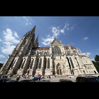 Regensburg, Dom St. Peter, Auenansicht von Sden