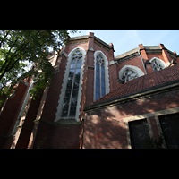 Berlin, St. Matthias, Seitenschiff-Abschluss und Chor von auen