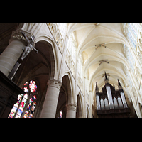 Chalons-en-Champagne, Cathdrale Saint-Etienne, Hauptschiff mit Orgel