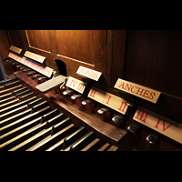 Chalons-en-Champagne, Cathdrale Saint-Etienne, Pedal mit Spielhilfen und ''Appels'