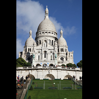 Paris, Basilique du Sacr-Coeur de Montmartre, Fassade mit Trmen und Kuppel