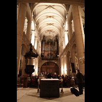 Paris, Saint-Etienne-du-Mont, Hauptschiff in Richtung Orgel