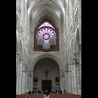 Soissons, Cathdrale Saint-Gervais et Saint-Protais, Westwand mit Orgel