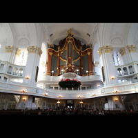 Hamburg, St. Michaelis ('Michel'), Innenraum in Richtung Hauptorgel