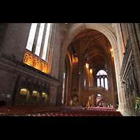 Liverpool, Anglican Cathedral, Zentralraum in Richtung Chor