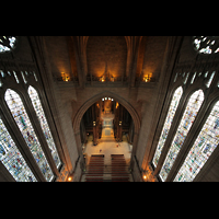 Liverpool, Anglican Cathedral, Blick vom Kuppelumgang in den Zentralraum