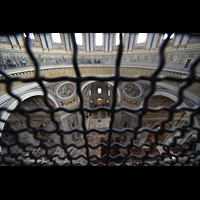 Roma (Rom), Basilica S. Pietro (Petersdom), Blick vom Kuppelumgang in die Kirche