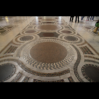 Roma (Rom), Basilica Santa Maria Maggiore, Marmorfuboden mit Einlegearbeiten