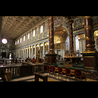 Roma (Rom), Basilica Santa Maria Maggiore, Innenraum in Richtung Hauptportal