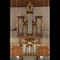 Aarau, Stadtkirche, Hauptorgel vom Lettner aus gesehen