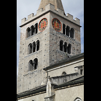 Sion (Sitten), Cathdrale Notre-Dame du Glarier, Turm-Detail