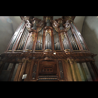 Sion (Sitten), Cathdrale Notre-Dame du Glarier, Orgel mit Spieltisch