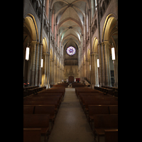 Lyon, Cathdrale Saint-Jean, Haupthaus in Richtung Rckwand