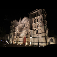 Bordeaux, Sainte-Croix, Auenansicht bei Nacht