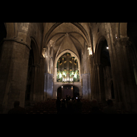 Bordeaux, Sainte-Croix, Hauptschiff in Richtung Orgel