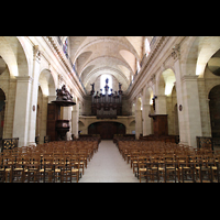 Bordeaux, Notre-Dame, Innenraum in Richtung Orgel