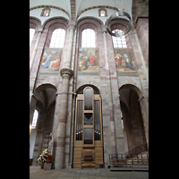 Speyer, Kaiser- und Mariendom, Chororgel und linker Chorraum